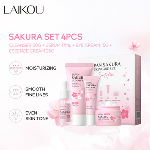Vente en gros Kit de voyage <span class=keywords><strong>japonais</strong></span> à fleurs de <span class=keywords><strong>cerisier</strong></span> Ensemble de soins de la peau 4 pièces Ensemble de soins de la peau rajeunissants au Japon - Product Image 2