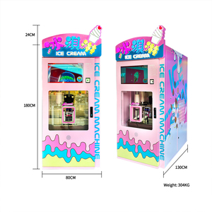 Máquina Expendedora Automática de Helados Cuadrada Naughty Dog con Opciones de Leche y Frutas para Restaurantes, 1 Año de Garantía, 230-115V - Product Image 2