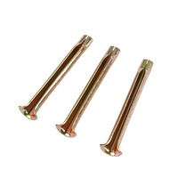Ancrage à ressort en acier C1050 zingué blanc/jaune, durable et moderne, homologué CE, pour plafonds de bureaux