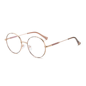 MS 95818 2025 nuevas mujeres gafas redondas de Metal marco gafas ópticas Anti-Luz Azul gafas con <span class=keywords><strong>lentes</strong></span> fotocromáticas - Product Image 3