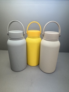 Factory Wholesale Customized 700ml Double-walled Stainless Steel Vacuum <strong>Tumbler</strong> with Handle and Lid, Travel Cup, <strong>Rocking</strong> Base - Product Image 3