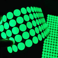 Feuille d'étiquettes autocollante lumineuse fluorescente, imperméable, de haute qualité, lueur dans le noir