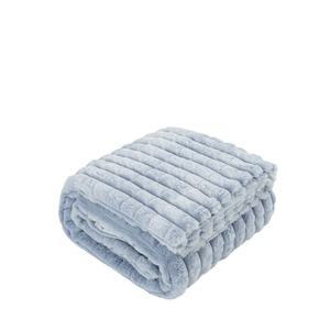 Manta de tiro polar Manta azul claro esponjosa suave y cálida, mantas decorativas y de regalo para mujeres, todas las estaciones - Product Image 1