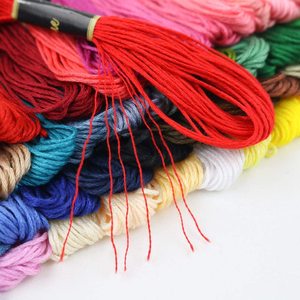 Bordado hilo 50 madejas Cruz puntada hilo Arco Iris Color pulseras de la Amistad hilo manualidades con hilo dental bobinas - Product Image 5