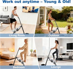 Máquina de Escaleras de Grado Comercial, Escaladora Ajustable para Gimnasio, para Ejercicios de Personas Mayores - Product Image 6