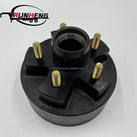 Moyeu de roue de remorque pour pièces d'essieux de remorque RV/bateau 5 trous Kits de tambour de frein de cercle d'indexation de 4.5 pouces pour 2000 Lbs