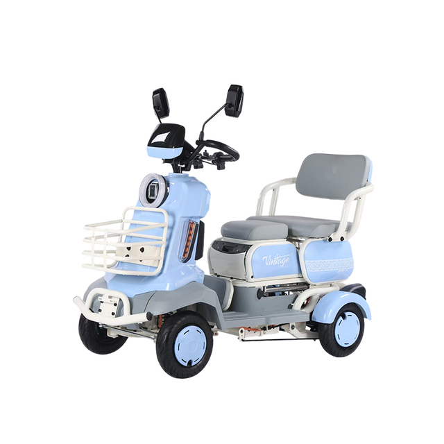 Lightweight Electric Car 800w Motor Power Integrated Battery Four Wheels Travel Mobility Scooter