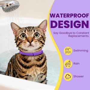 Collier apaisant pour chats, soulage l'anxiété, le stress et la séparation, avec phéromones, flexible et réglable - Product Image 3