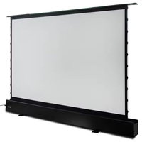 Écran de projection électrique à tension par languettes, gris ALR, 120 pouces, écran de projection à sol relevable, écran de 120 pouces