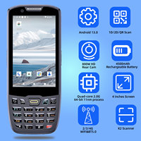Android 13 4 + 64GB PDA Data Collector Terminal 1D 2D Barcode Scanner NFC 4500mAh 4.0inch Inventory Machine QCM2290 Google Wifi BT