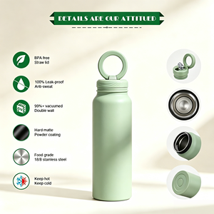 Custom Logo <b>Thermo</b> Magsafe Magnetic Stainless Steel Insulated 1L Gym Water <b>Bottle</b> Phone Holder 12-24 Hours Thermal Insulation - Product Image 3