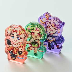 Charm in Acrilico Olografico Trasparente <span class=keywords><strong>Juno</strong></span> Creative Personalizzato a Doppia Faccia con Effetto Scintillante e Arcobaleno - Product Image 5