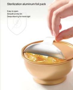 OEM personnaliser doré acheter alimentaire sûr feuille d'aluminium bol peut - Product Image 2