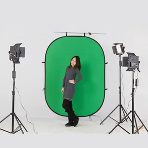 5.9x6.5ft/1.5x2m المحمولة شاشة خضراء التصوير خلفية الفيديو Tiktok