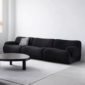 Canapé Modulable Nordique Moderne à Rangée Droite, <span class=keywords><strong>Tissu</strong></span> Minimaliste Italien, Compression Sous Vide, pour Salon, Design d'Auteur - Product Image 2