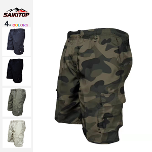 Pantalones Cortos Cargo de Trabajo para <span class=keywords><strong>Hombre</strong></span>, Pantalones Cortos de Playa Delgados con Múltiples Bolsillos para Verano, Pantalones Cortos Deportivos Casuales y Duraderos para Exteriores - Product Image 1