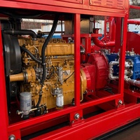 Unité de pompage à piston triplex 400HP 35MPa montée sur châssis, entraînée par un moteur diesel, pour opération de cimentage de puits pétroliers