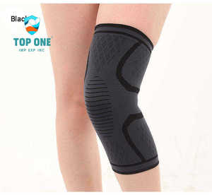 Top One Custom Logo <b>Knitted</b> Knee Brace Sleeve ODM OEM Elastic Support <b>Belt</b> for Knee Protection Elbow Knee Pads Product Category - Product Image 2