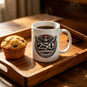 Ceramic Mug USA 250th Anniversary 1776-2026 Patriotic Eagle Design <b>Printed</b> <b>Coffee</b> Cup for Independence Day Celebration - Product Image 3