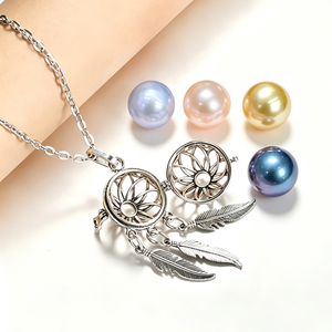 Pendentif cage ouvrable électroplaqué cuivre, support <span class=keywords><strong>pour</strong></span> <span class=keywords><strong>attrape</strong></span>-rêves, plumes et perles, accessoires de fabrication de colliers DIY <span class=keywords><strong>pour</strong></span> perles Edison - Product Image 2