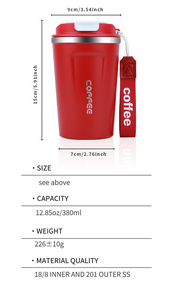 Sản phẩm phổ biến <span class=keywords><strong>2025</strong></span> watersy 380ml cà phê Mug Tumbler thép không gỉ Thermo <span class=keywords><strong>cup</strong></span> du lịch Mug với nắp 500ml <span class=keywords><strong>cup</strong></span> bán buôn - Product Image 2