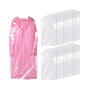 Sacs de nettoyage à sec en <span class=keywords><strong>plastique</strong></span> transparents anti-poussière housses de protection de vêtement <span class=keywords><strong>pour</strong></span> vêtements <span class=keywords><strong>pour</strong></span> chemises chandails - Product Image 1