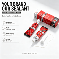 Pembuat Sealant Gasket Flensa Silikon RTV Tahan Suhu Tinggi Kelas Transportasi