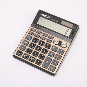 Calculatrice solaire Joinus Js-5012, 12 chiffres, double alimentation, or, cadeau d'affaires, calculatrice à usage général - Product Image 3