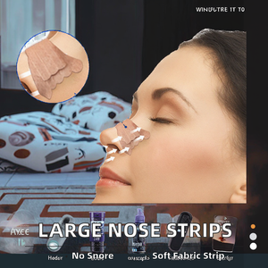 Bandes nasales et patchs corporels Jiebao de grande taille 62x24 mm pour une meilleure respiration, anti-ronflement, patchs buccaux et nasaux - Product Image 2
