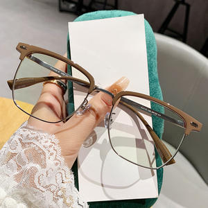 Boyarn – lunettes rétro en œil de chat Anti-lumière bleue, verres transparents pour hommes et femmes, monture de lunettes - Product Image 4