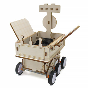 Kit de madera tipo A del vehículo lunar Yutu, modelo de juguete educativo de ciencia de ensamblaje manual para niños de 7 a 9 años - Product Image 3