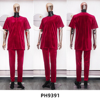 H&D PH9391 Nouvelle tenue africaine pour hommes, vêtements Agbada pour hommes, broderie Agbada, costume 3 pièces
