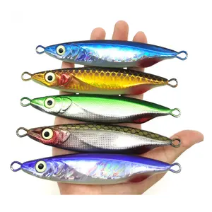 OEM ODM 7g-250g Vertical Jigging Lures Saltwater Fishing Jig Lure Speed Metal Jig Bait Luminous Fishing Lure