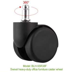 2.5 Inch Black Modern Cup Mouth Casters PA Wear Resistant Adjustable Wheels for Storage Box Office Home School Furniture - Product Image 6