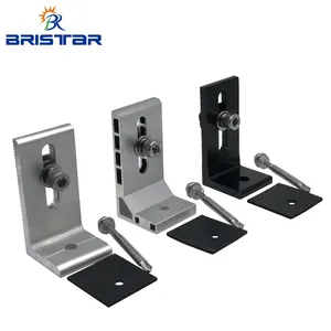 Bristar Tin Roof Aluminum L Foot Solar Pv Panel Mounting Structures