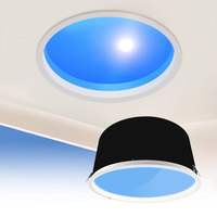 Panel de Luz LED Circular con Simulación de Ventana y Control Inteligente Tuya, Marca BBIER