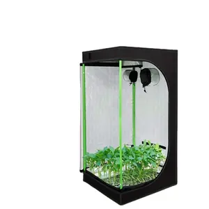Deerchirp Eco-Friendly Grow Tent Kit With Waterproof Plant Box Nature Pressure Ventilation Fan Easy Assembly System
