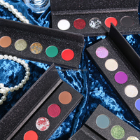Palette d'ombres à paupières personnalisée DIY 5 couleurs, plus de 100 couleurs au choix, fini mat, brillant, pailleté, métallique, néon, haute pigmentation, vente en gros