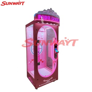 Machine à pinces à griffes roses, équipement commercial, machine à cadeaux à monnayeur à pièce unique, directement d'usine - Product Image 2