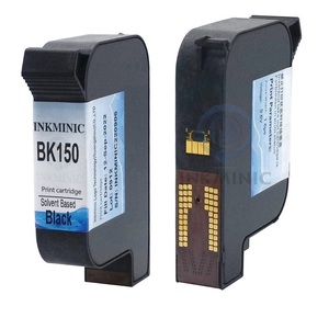 ตลับหมึกสีดำชนิดน้ำยา BK150 พร้อมชิป สำหรับเครื่องพิมพ์ Domino GX30i G230i G35i G20i Gx150i TIJ ขายดี - Product Image 1