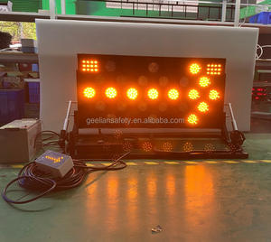 Panneau routier lumineux à LED, rue à sens unique, flèche de virage à gauche, stationnement et panneau routier, panneaux et symboles routiers - Product Image 5