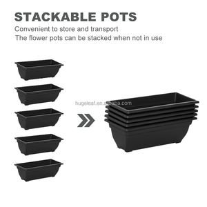 Jardinière verticale autoportante à 5 niveaux avec structure métallique, support surélevé pour plantes et 5 bacs <span class=keywords><strong>en</strong></span> plastique pour patio extérieur et jardin - Product Image 4