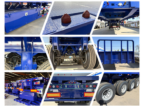 Nouvelles remorques <span class=keywords><strong>de</strong></span> camion d'occasion 40 pieds, plateau plat, semi-remorque porte-conteneurs 2, 3 ou 4 essieux, prix <span class=keywords><strong>de</strong></span> la semi-remorque plateau - Product Image 5
