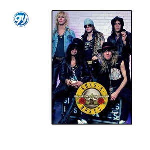Póster de Anime de la Banda de Rock Guns N' Roses, Impresiones Decorativas para Pared, Adhesivo para Dormitorio, Sala de Estar, Oficina, Hogar - Product Image 1