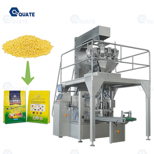 Impacchettatrice <span class=keywords><strong>Multihead</strong></span> ad alta velocità macchina confezionatrice a bustina rotante SUS304 - Product Image 1