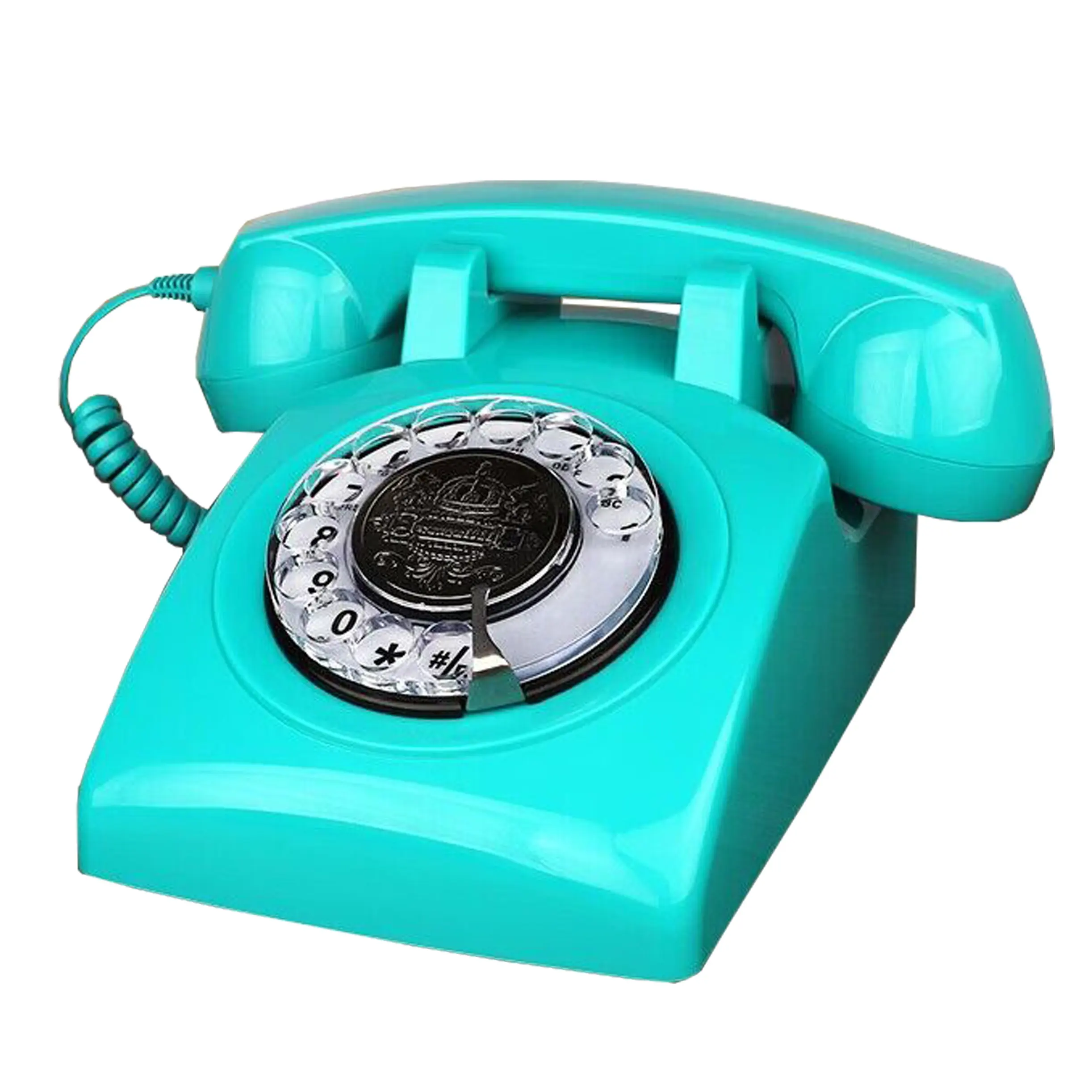 Old style telephone Rotary dial antique telephone SIM card desk phone use for office
