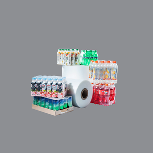 Envoltura Retráctil de LDPE Reciclable Lista para Venta al por Menor con Bandejas Integradas para Empaques Múltiples Seguros y Transporte Eficiente de Botellas y Latas - Product Image 1