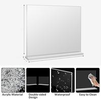 Présentoir acrylique double face transparent en forme de T A4 Stand Card A5 Table Card A6 Publicité Liste de prix