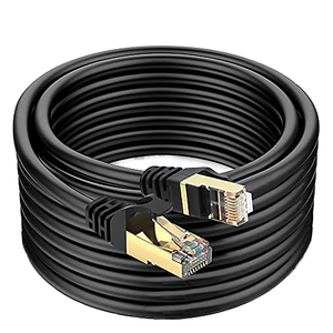 สายเคเบิลเครือข่ายความเร็วสูง Cat7 10Gbps SFTP/SSTP สายแพทช์คอร์ดพร้อมหัวต่อ RJ45 และทองแดงเปลือยสำหรับใช้งานในอุตสาหกรรม - Product Image 1