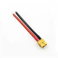 Câble en silicone 200 mm 12AWG avec connecteurs Amass originaux femelle et mâle XT60 OEM 8/10/12/14/16AWG, fil en silicone 200-400 mm